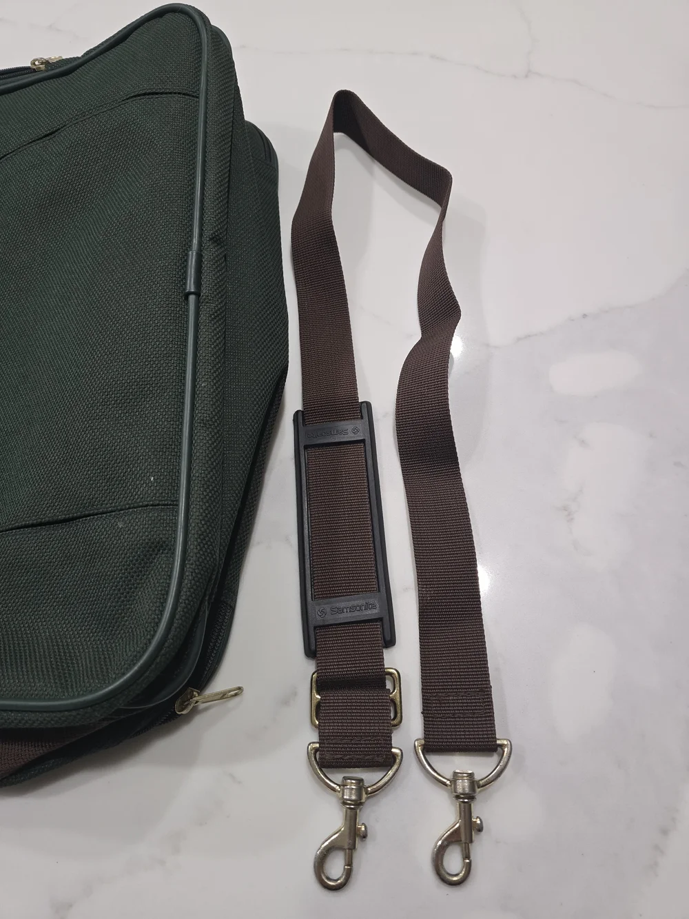 Vintage 1995 Samsonite St. Croix Briefcase Messenger Bag - Forest Green Canvas